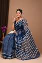 New Blue Lining Tissue Saree For Women