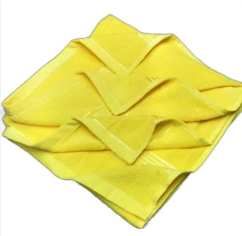 Yellow color  Cotton Bath Towel  by Khaneja Traders