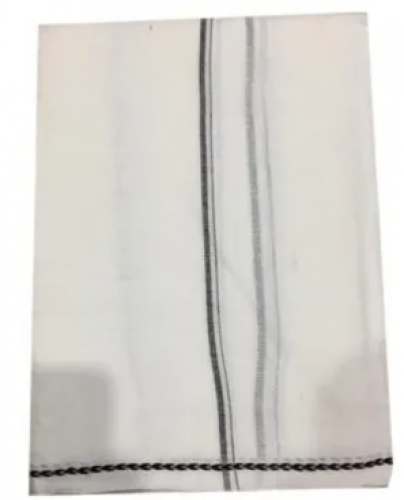 380 Gram Cotton Choka White Gamchas  by Sri Radhey Textile