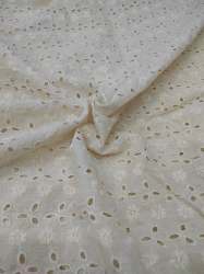 Dyeable Cotton Eyelet Hakoba Fabric