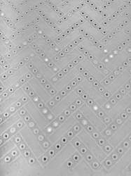 Dyeable Viscose Georgette Mirror Work Fabric