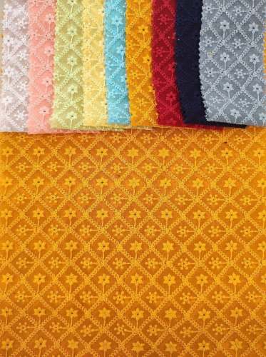 Georgette  Chikan Kurta Fabric