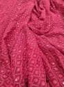 Georgette  Chikan Kurta Fabric thumb 4