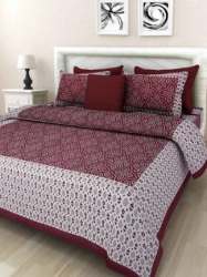 Printed Jaipuri Cotton Double Bedsheet 