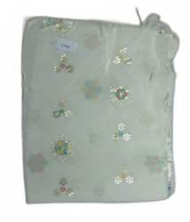 Embroidery Naturel Crepe Fabric