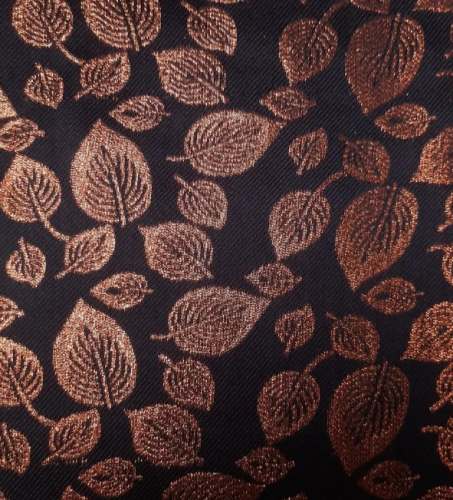 Copper Zari Jacquard Fabric  by Shiv Hari Polyweaves