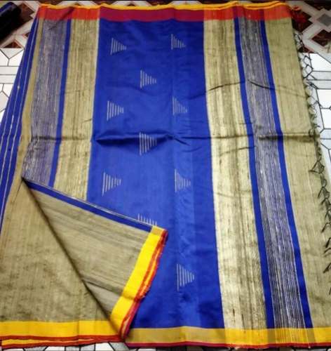 Navy Blue Handloom Silk Saree At Wholesale Rate