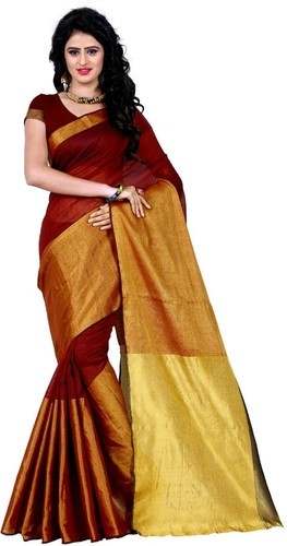 Stylish casual Cotton Saree by AZY Fabrics