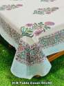 Hand-block Pure Cotton Printed Table Cloth thumb 1