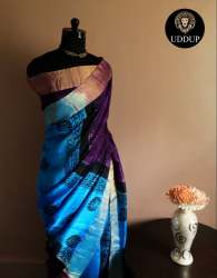 Exclusive Tussar Hand Block Print Saree