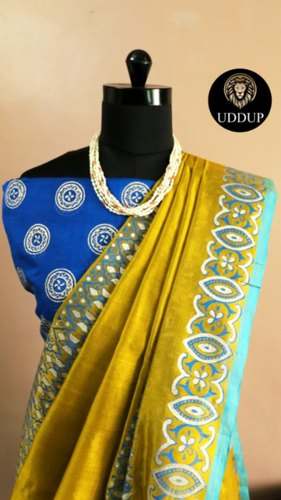 Handloom Silk Cotton Fancy Saree