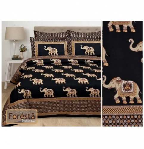 Elephant Print Bed Sheet 
