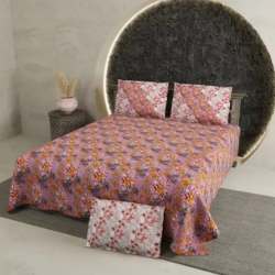 Floral Print Cotton Bed Sheet