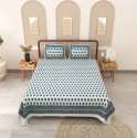 Hand Block Print Cotton Double Bed Sheet