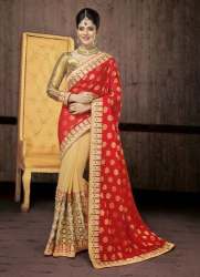 stylish work saree