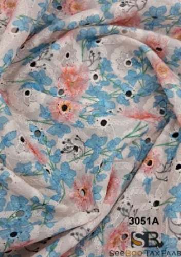 Digital Print Hakoba Fabric  by Seeboo Tax Faab