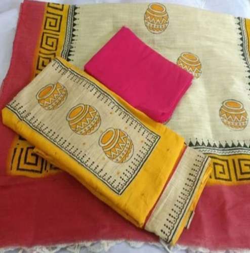 Cotton Printed dress material for ladies  by Meet Fashion