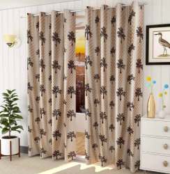 Tree Print Polyester Door Curtain