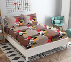 Pure Cotton Double Bed sheet With 2 Pillow Covers