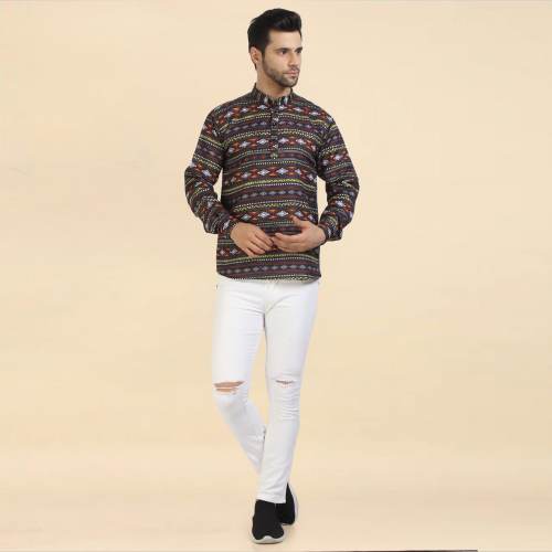 Mulit Color Mens Short Kurta