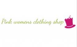 Pink womens clothing shop logo icon