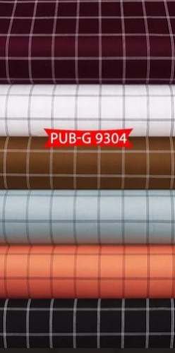 Men Formal Wear Cotton Check Shirting Fabric  by Panton Tex Fab