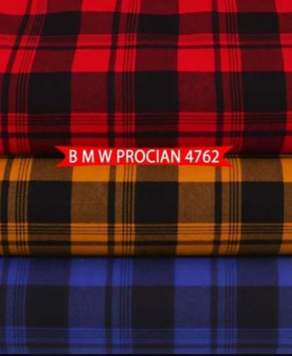 Multicolour Poplin Cotton Shirting Fabric 