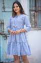 sky-blue-short-flare-kurti-for-women