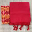 Daily Wear Khadi Cotton Saree With Ikat Blouse thumb 1