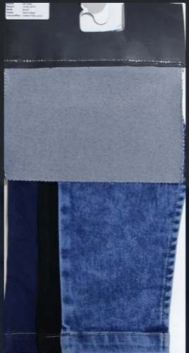 Satin Indigo Denim Fabric  by Aarav Textiles