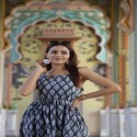Bagru Handblock Printed Cotton Dress thumb 1