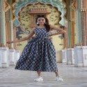 Bagru Handblock Printed Cotton Dress thumb 2