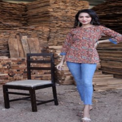 bagru handblock printed cotton tops