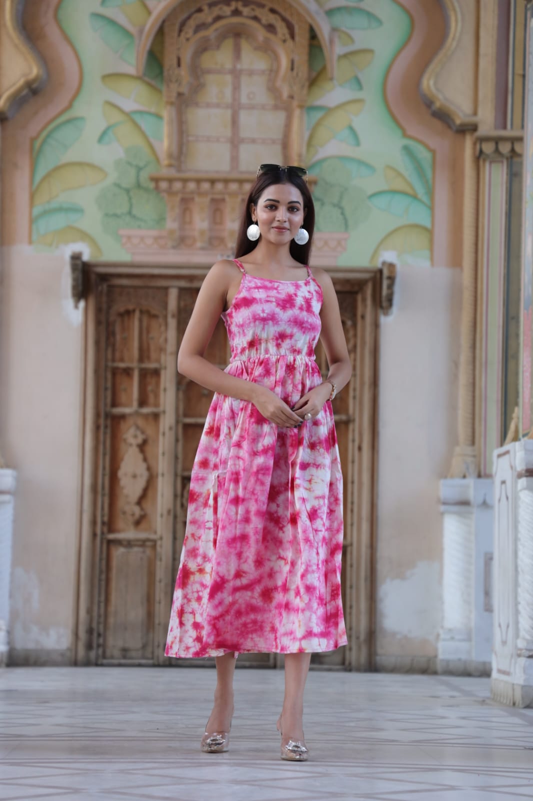 bagru printed cotton dress