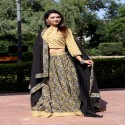 Lehenga choli bagru Handblock printed cotton thumb 3