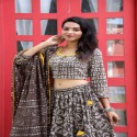 Lehenga choli bagru Handblock printed cotton thumb 7
