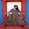 Lehenga set bagru Handblock printed thumb 2