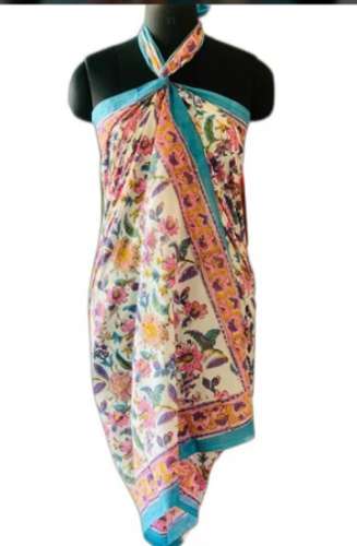 Multi color Flower Printed Sarong for ladies  by H K Prints