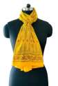 Yellow Color Cotton Printed Scarf  thumb 1