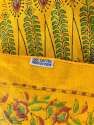 Yellow Color Cotton Printed Scarf  thumb 2