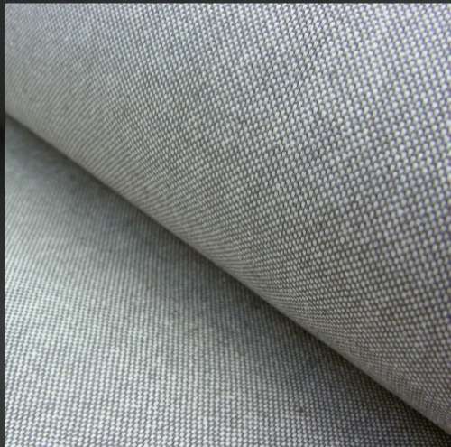 Plain Cotton Grey Fabric