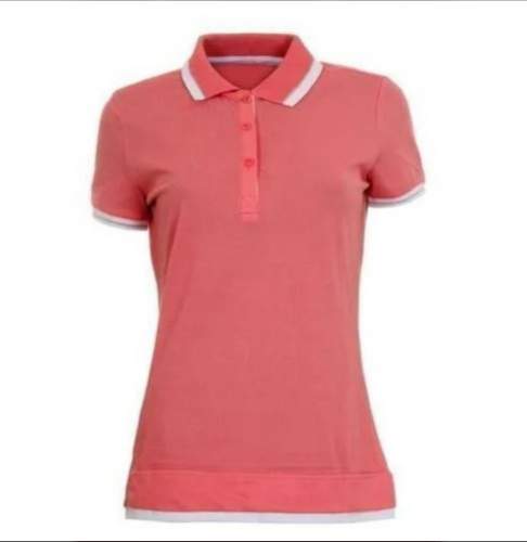 Fancy Polo Cotton Plain T Shirt For Women by Sujata Publishers