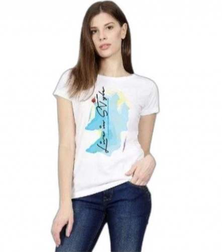 Women Polyester Round Neck T Shirt  by Sujata Publishers