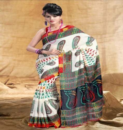 Fancy Cotton Printed Designer Saree by Ankur Sen Designs