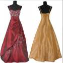 Fancy Satin Embroidery Party Wear Evening Gown