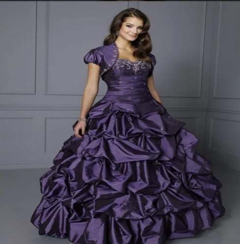 Purple Party Wear Evening Gown For Women by Ankur Sen Designs