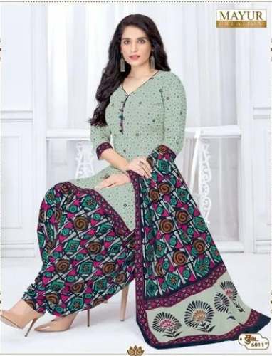 Cotton Dress Material Vol06 Khushi Mayur by Shree Ashapura Fabrics