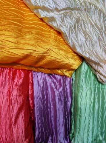 Plain Crushed Satin Fabric