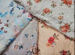 Water Sequin Digital Modal Satin Fabric