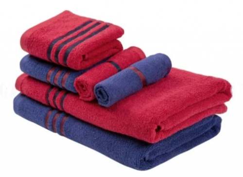 Cotton Plain Towel Set  by Jasmine Towels Private Limited